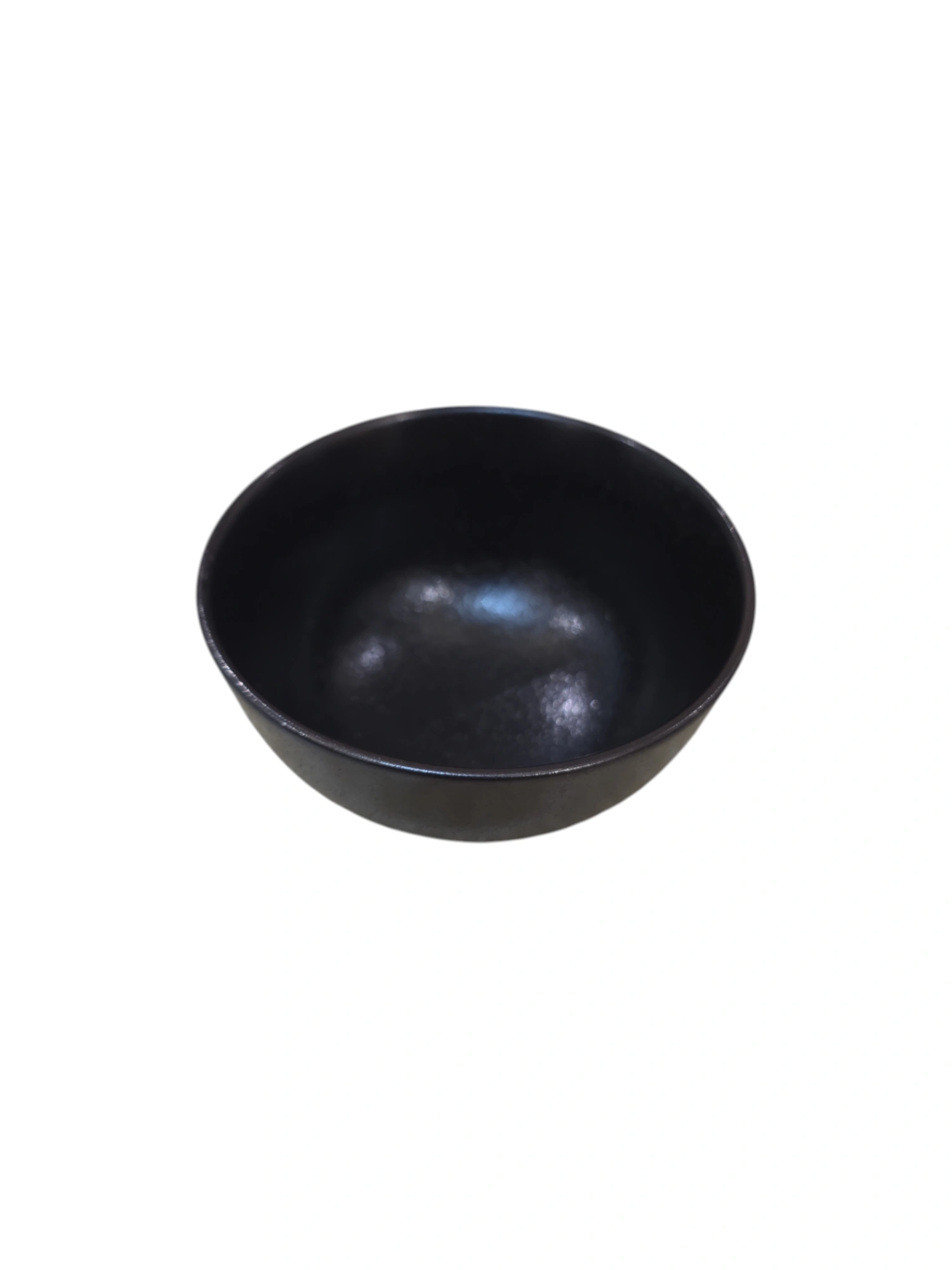 Bol rond en céramique noire · 9,2 × 9,2 × 4,8 cm
